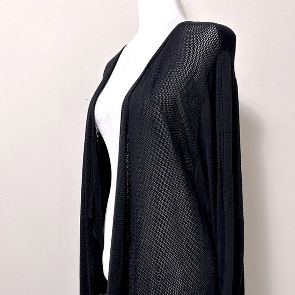 NEW Magaschoni Rayon Lightweight Thin Knit Cascading Panels w Open Front Wrap 1X - Picture 7 of 15